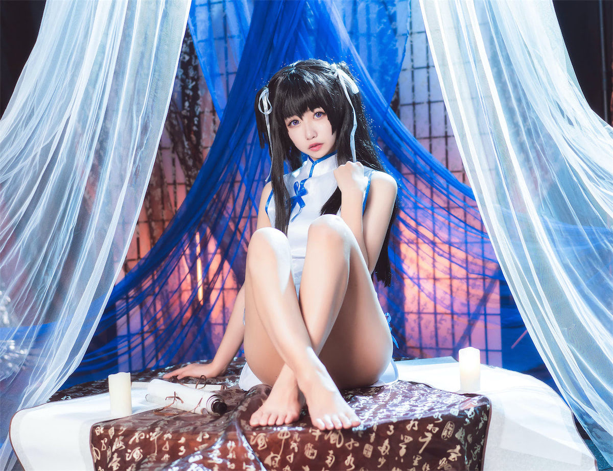 Momoko葵葵 - 御子乃铃白旗袍 [10P] - 第5张 - 机器猫次元