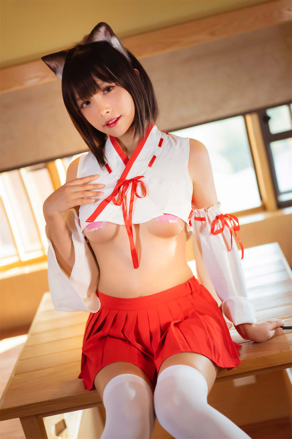 Neko-薇薇 - 巫女 [30P] - 第6张 - 机器猫次元