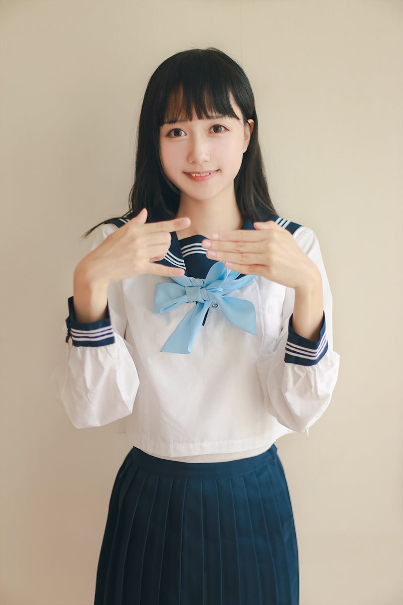 木绵绵OwO - 水手服内衣套装 [48P] - 第1张 - 机器猫次元