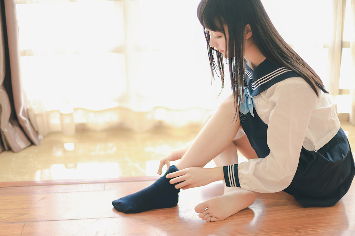 木绵绵OwO - 水手服内衣套装 [48P] - 第5张 - 机器猫次元