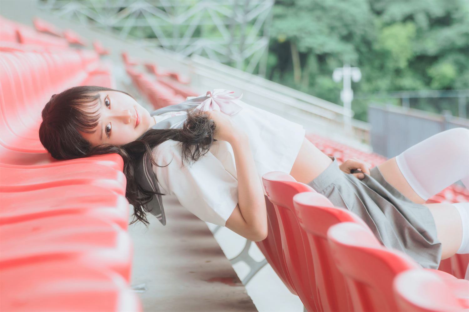木绵绵OwO - 体育场JK [38P] - 第1张 - 机器猫次元
