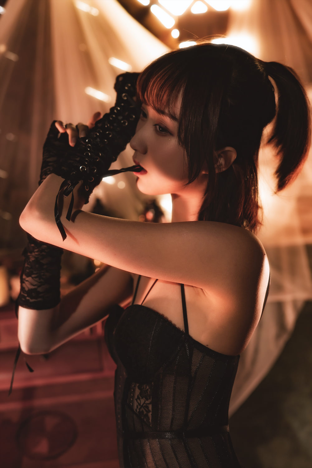 木绵绵OwO - 黑色塑形衣 [70P] - 第2张 - 机器猫次元