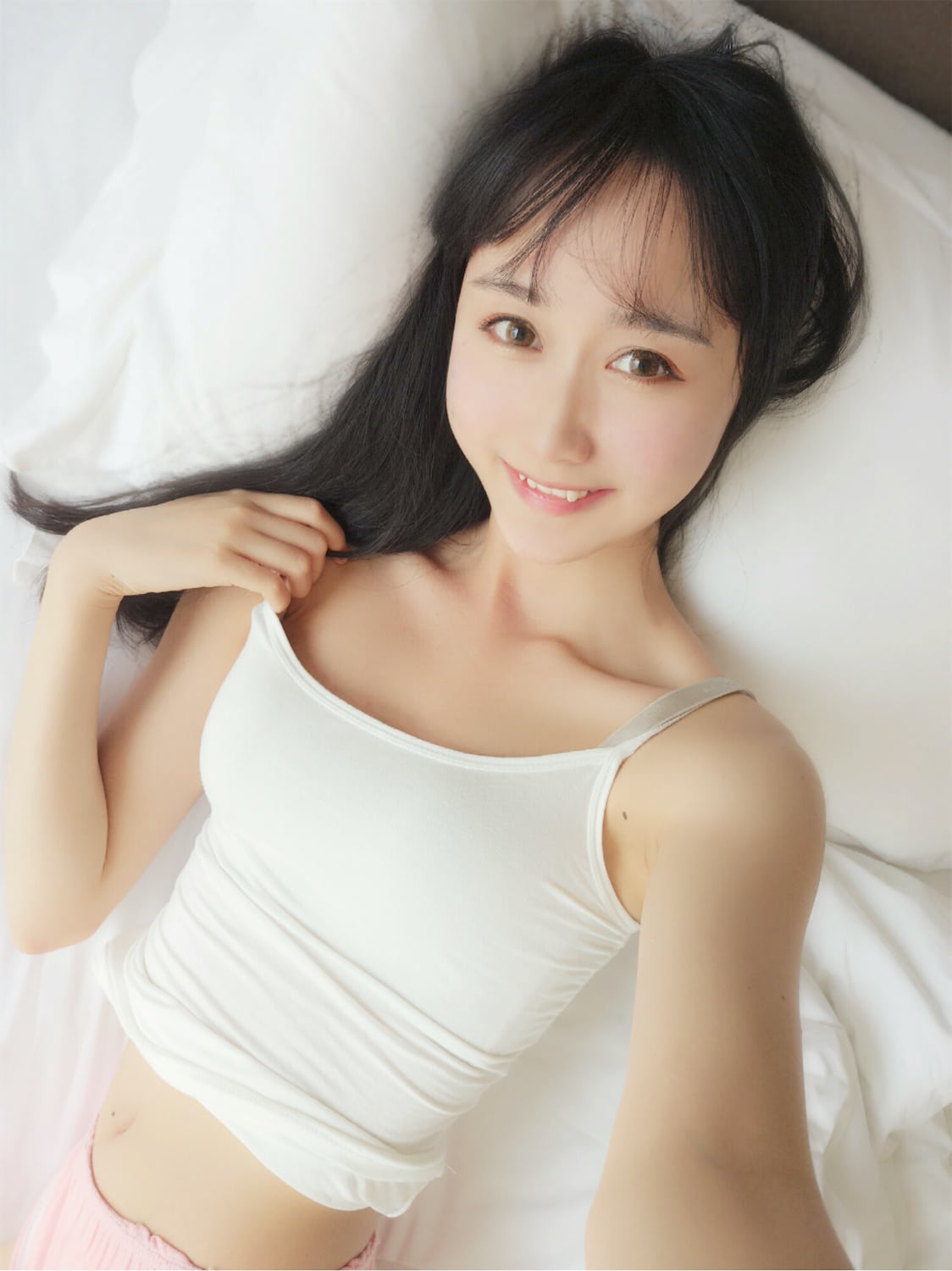 木绵绵OwO - 白色背心 [18P] - 第5张 - 机器猫次元