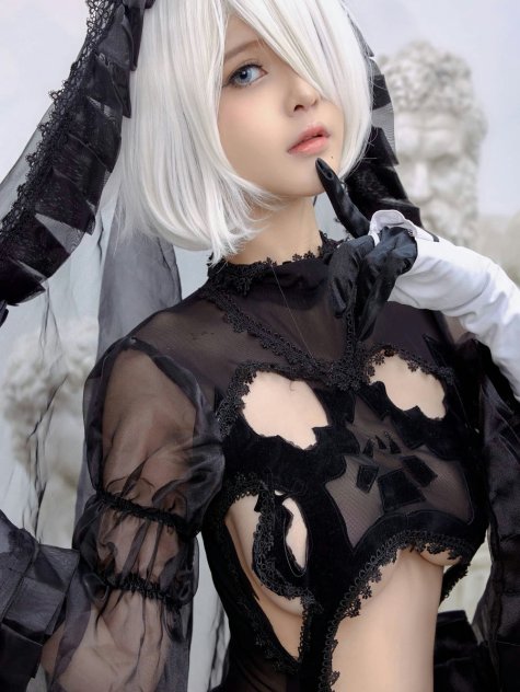 Azami - 黑纱套装2B小姐姐 [20P-220MB]
