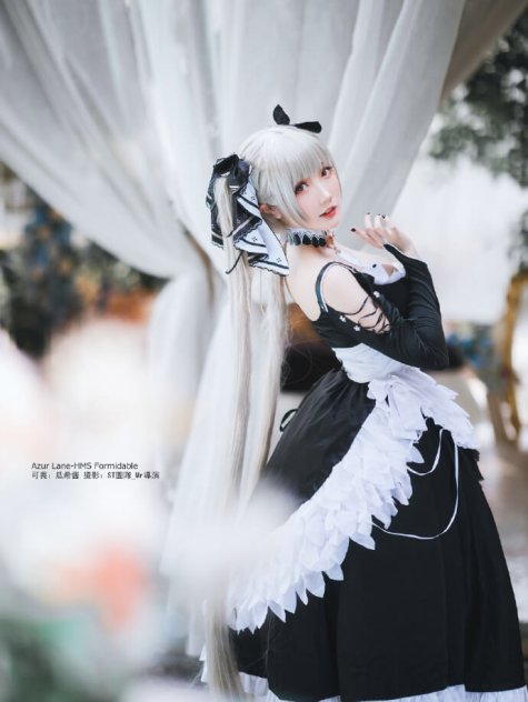 【COS正片】碧蓝航线可畏cos,优雅甜美的还原 cn瓜希酱