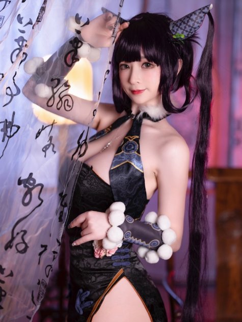 【COS正片】FGO杨贵妃cos 绝美颜值旗袍 cn叉子宝宝