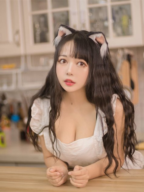 黑猫猫OvO - 厨房猫耳 [11P]