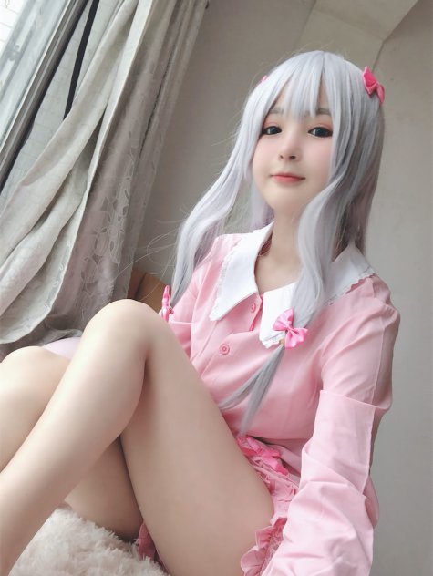 桜井宁宁 - 和泉纱雾粉睡衣 [34P]