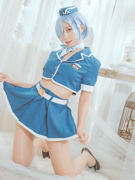Money冷冷 - 蕾姆空姐小恶魔 [33P]