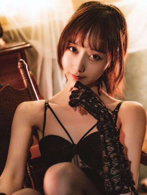 木绵绵OwO - 黑色塑形衣 [70P]